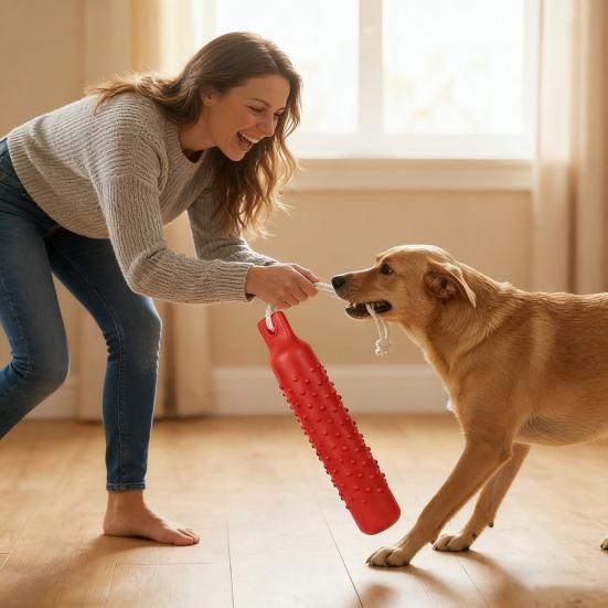 Interactive Rope Dog Toy Cotton Stick for Teething Rope Chew & Boredom Relief Essential for Dental