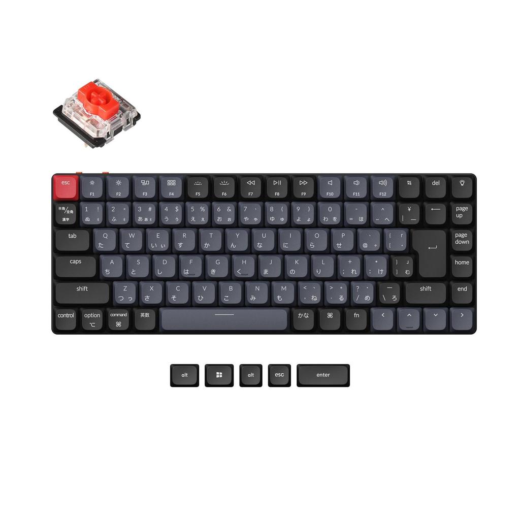 Keychron K3 Pro Compact Slim Layout Wireless Custom Mechanical Keyboard QMK VIA Programmable JIS Layout RGB Lighting Gateron Mechanical Switches Wired