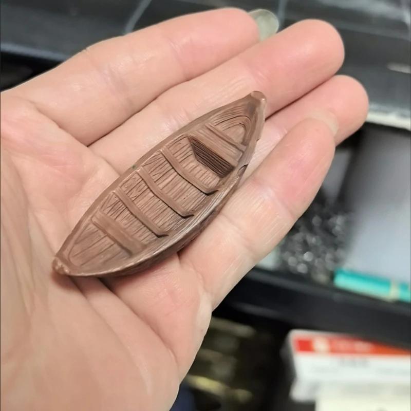 Mini Simulation Floating Boat Model Figurine Micro-landscape for Fish Tank Bonsai Landscaping DIY Decoration Aquarium Accessory