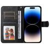 For iPhone 15 Pro Max Shockproof Calf Texture Flip Shell PU Leather Wallet Phone Case Stand Cover
