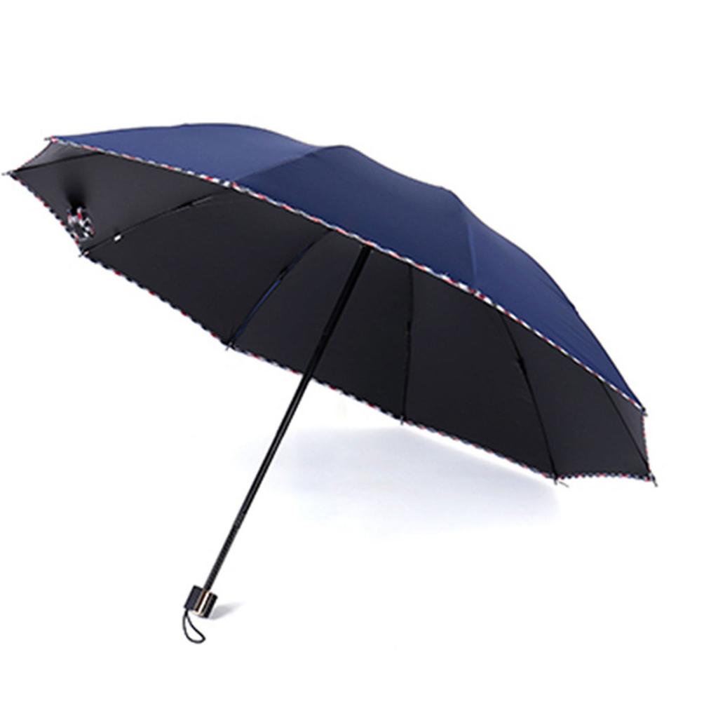 Parasol podróżny na deszcz Stalowy Winylowy Wiatroodporny Kompaktowy Składany Parasol Przeciwsłoneczny z 10 żebrami dla Kobiet