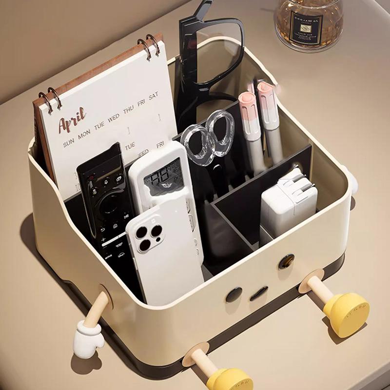 Desktop Storage Box Bedroom Bedside Multifunctional Sundries Organizer Remote Control Storage Box Creative Cartoon Tissue Box