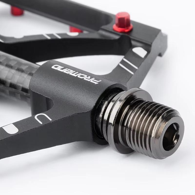 Promend Custom Leichte Aluminium Fahrradpedale Glänzend Versiegelte Lager CNC Große Plattform MTB Mountainbike Pedal PD-M52C