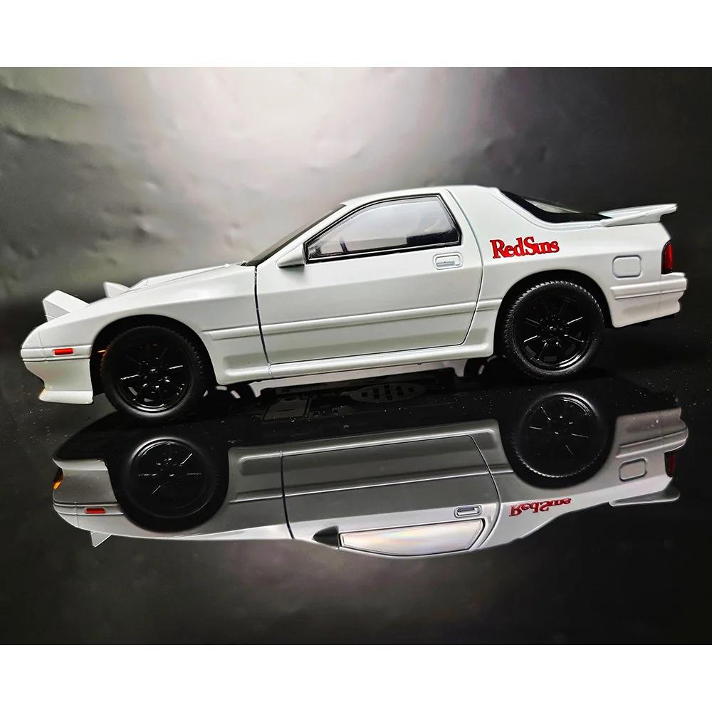 1/24 Mazda RX7 Supercar Alloy Car Diecasts & Toy Vehicles Car Model Sound and Light Pull Back Car Toys Children's Gifts