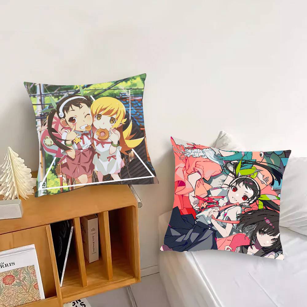 Anime M-Monogatari Series Pillow Case Sofa Cushion Cover Room Home Decoration