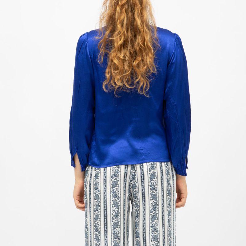 Blouse col v effet satin bianca légère Femme LA PETITE ETOILE