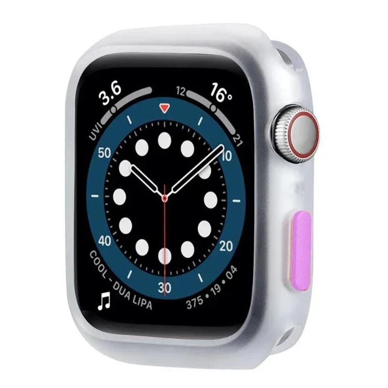 NEW Candy Soft Case for Apple Watch Cover 9 8 7 6 Se 5 4 3 45 42mm 38mm Protection Iwatch Serier 44mm 40mm 41mm Silicone Bumper