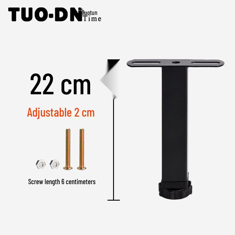 Adjustable Ribbed Bed Frame Support Legs - T-Shaped Accessories