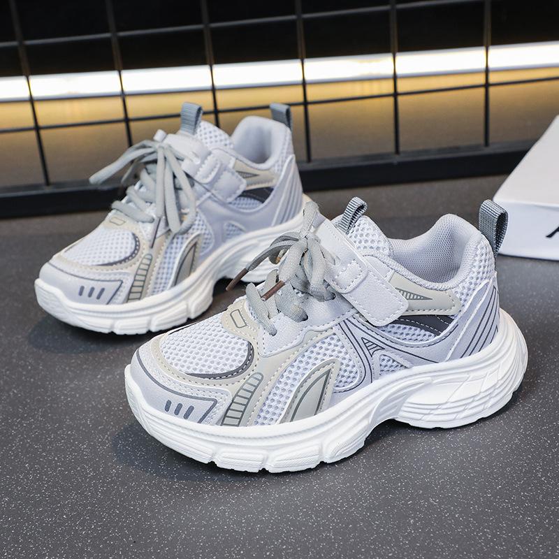 Children's Sports Shoes Boys' Shoes 2025 Season New Middle and Older Children's Mesh Casual Running Shoes Girls' Dad Shoes