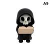 Gothic Grim Reaper Skeleton Figurine Adorable Small Resin Statue Desktop Decor for Study Bedroom Gothic Enthusiasts Gift