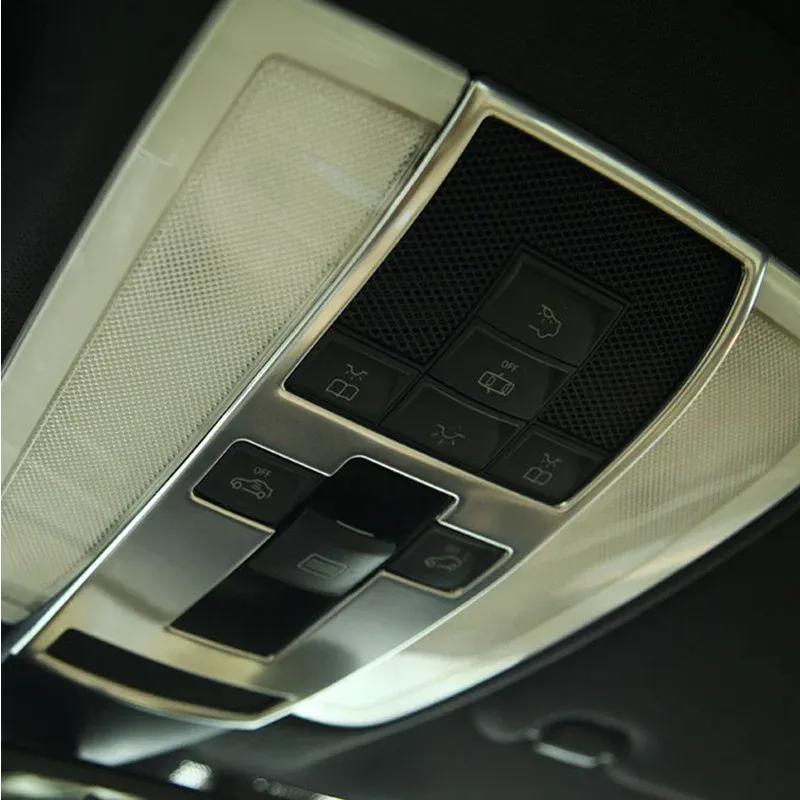 Car Styling For Mercedes Benz C Class W204 Console CD Panel Air Conditioner Vents Frame Cover Trim Decoration Sticker