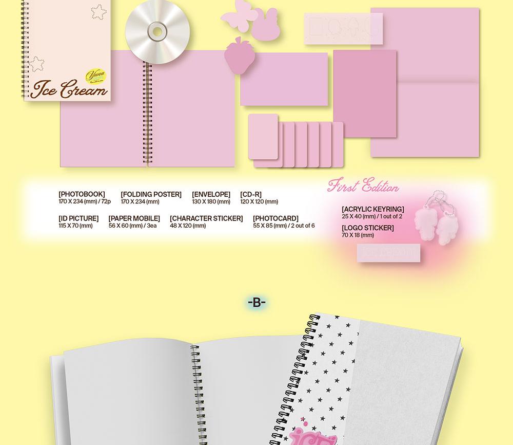 [POB] YUNA (ITZY) [Ice Cream] 1st MINI ALBUM (PHOTOBOOK Ver.)