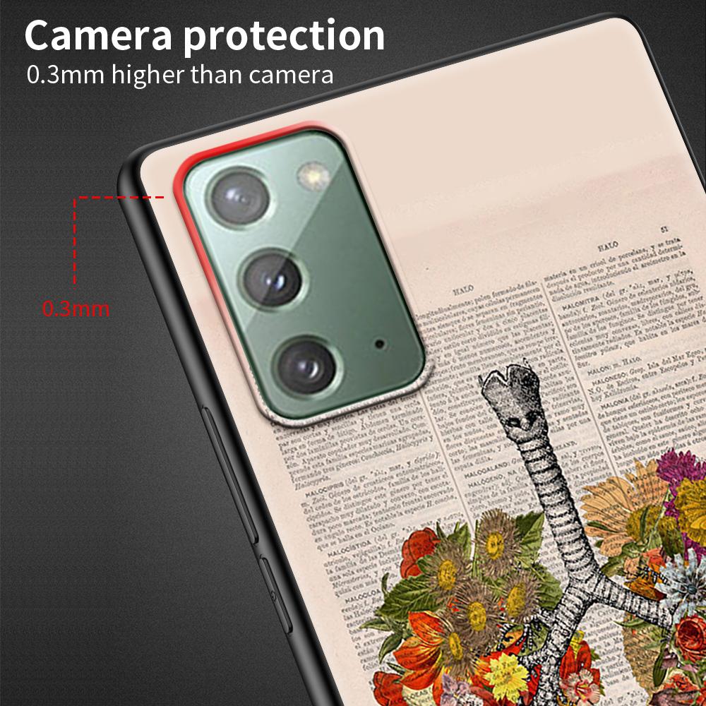 Medical Human Organs Brain Meridian Kidney Case for Samsung Galaxy Note 20 Ultra 10 9 8 M31 M30s M51 M31s M52 5G Phone Cover