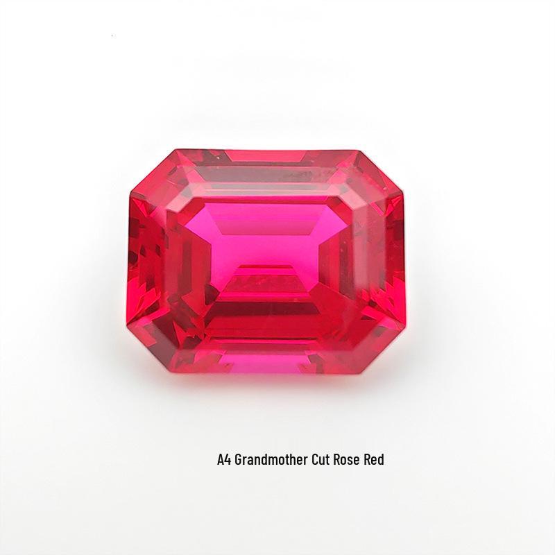 Aocai Bao Shi Lab-Grown Ruby Precision-Cut Loose Stone, AGL Certified Mainstone for Jewelry.