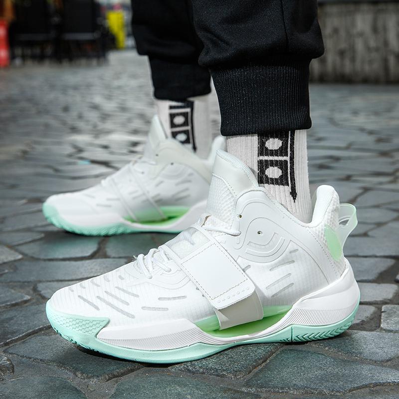 

Баскетбольные кроссовки Spring Splash 4-го поколения Мужские амортизирующие на липучках для учеников начальной и средней школы Спортивная обувь с шуршащим звуком Четыре 36