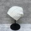 Rabbit Fur Hat Female Winter Hot Drill Thickened Warm Wool Hat Knitted Hat Stack Hat Winter Ski Hat