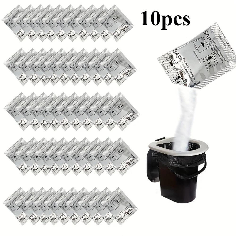 10/15/20pcs Camping Toilet Urine Solidifier Pads-Outdoor Portable Folding Toilet Deodorizer Fast Absorption Urine Coagulation