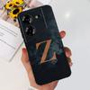 Nickname Initials Pattern Back Case For Tecno Pova 5 4G Funda For Pova5 Tecno LH7n Housing Cover Soft Black  Silicone Bumper Bag