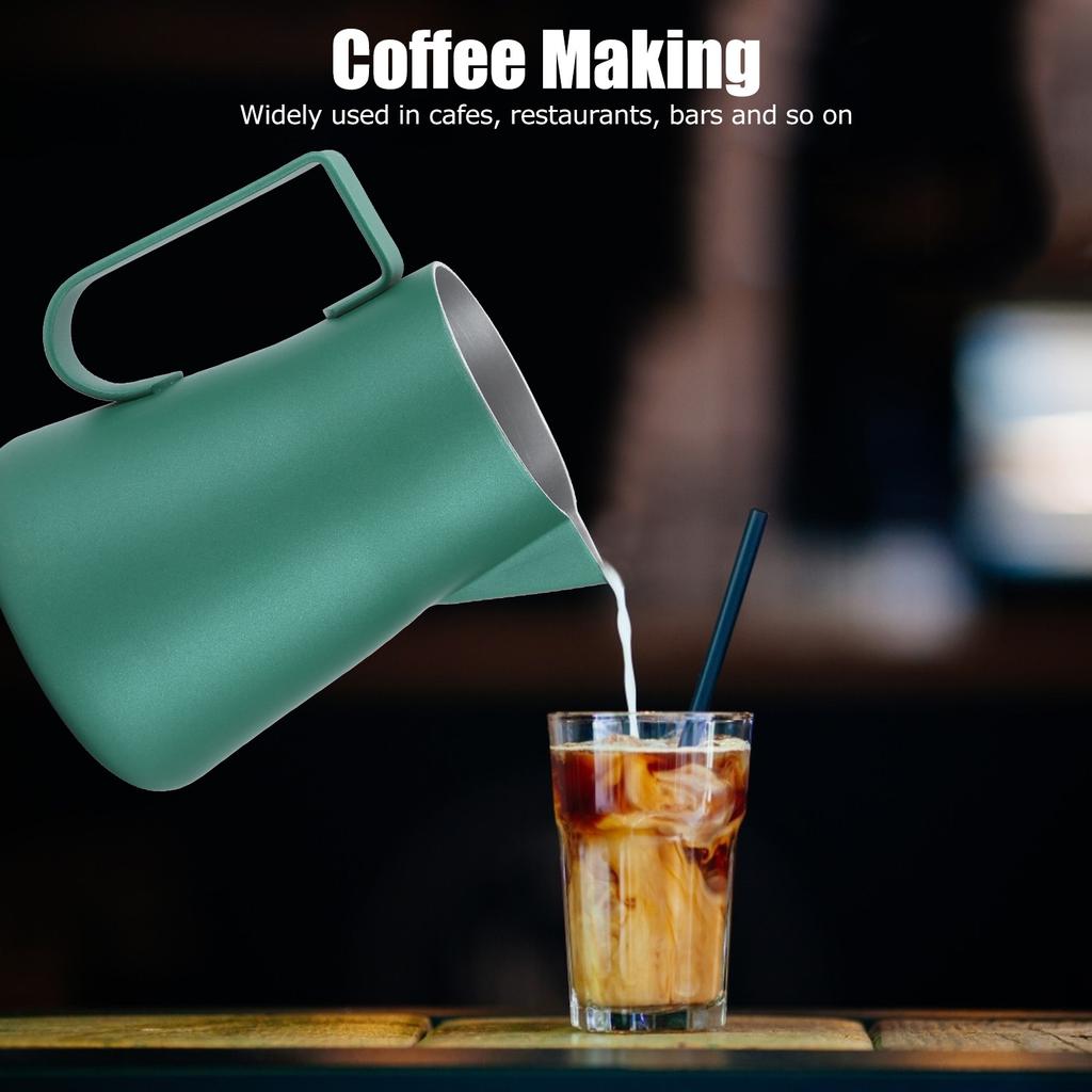 Stainless Steel Milk Frothing Pitcher Milk Coffee   Art Jug Cup for Home Coffee Use