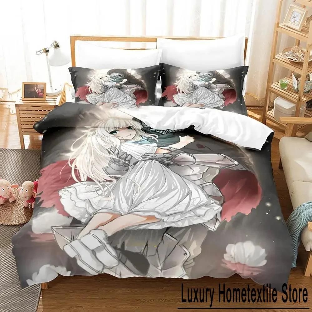 Ender Lilies Quietus of the Knights Bedding Set Twin Queen Size Duvet Cover Pillowcase for Kids Adults 70x133cm 2pcs