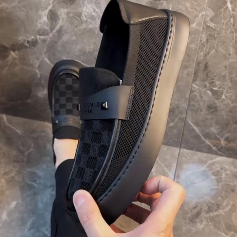 Mode 2025 Herbst Neu Britischer Stil Herren Freizeitschuhe Modetrend Board Schuhe Herren Flache Schuhe Plattform Business Casual Slipper Herren