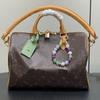 New Speedy30 Pillow Bag Large Capacity Shoulder Bag Leather Travel Bag Fashion Travel Bag Couple Messenger Bag