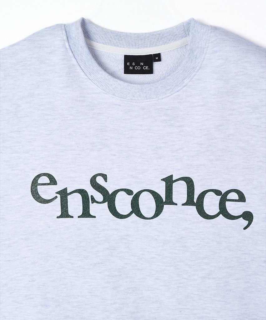 ESN Ensconce Graphic Oversized Sweatshirt White Melange