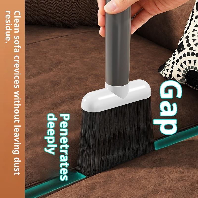 Handheld Soft Bristle Dusting Brush Multi-functional Gap Cleaning Tool with Hanging Hole for Window Sill Baseboard Drawer Track Cleaning