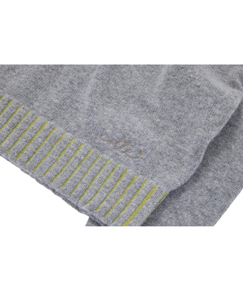 Kkotte Classic Two-Tone Rib Knit (Light Gray)