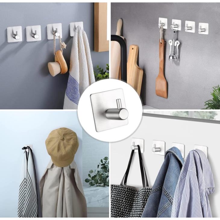 Wall-mounted Bathroom Hook Self-Adhesive Towel Holder
