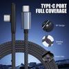 3/1PCS 90 Degree USB Type C Cable 100W Quick Charging Data Transfer Cables Portable Right Angle USB-C Wire for IPhone Samsung