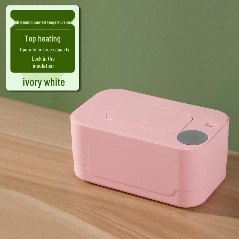 Portable USB Baby Wipe Warmer with Wireless Charging & Night Light