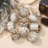 9pcs Shatterproof Foam Christmas Ball Pendant 8cm Xmas Tree Ornaments  Holiday Festival Decor