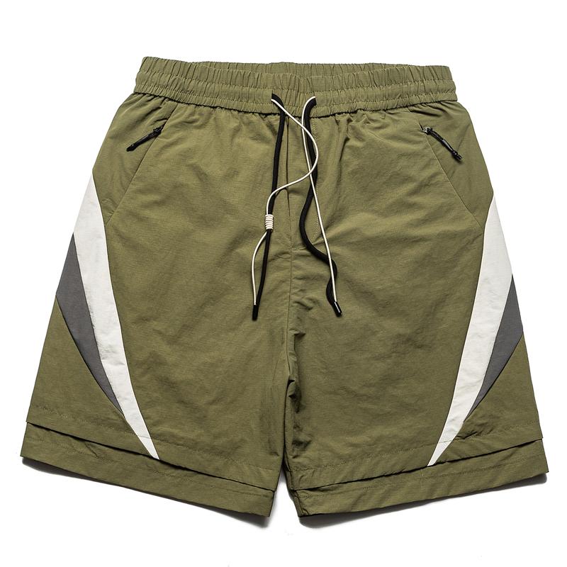 

Модные летние повседневные шорты мужская одежда эластичный пояс быстросохнущие спортивные шорты 3XL(80kg-88kg) армия зеленый