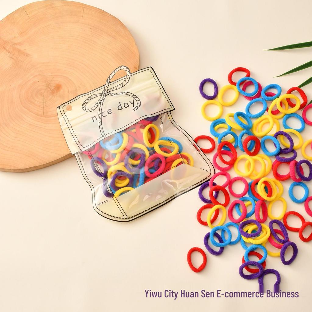 Children's Colorful Hair Accessories: Hair Ties, Towel Rings, Headbands, Rubber Bands, Thumb Rings. Ideal for street stalls and hot selling items.