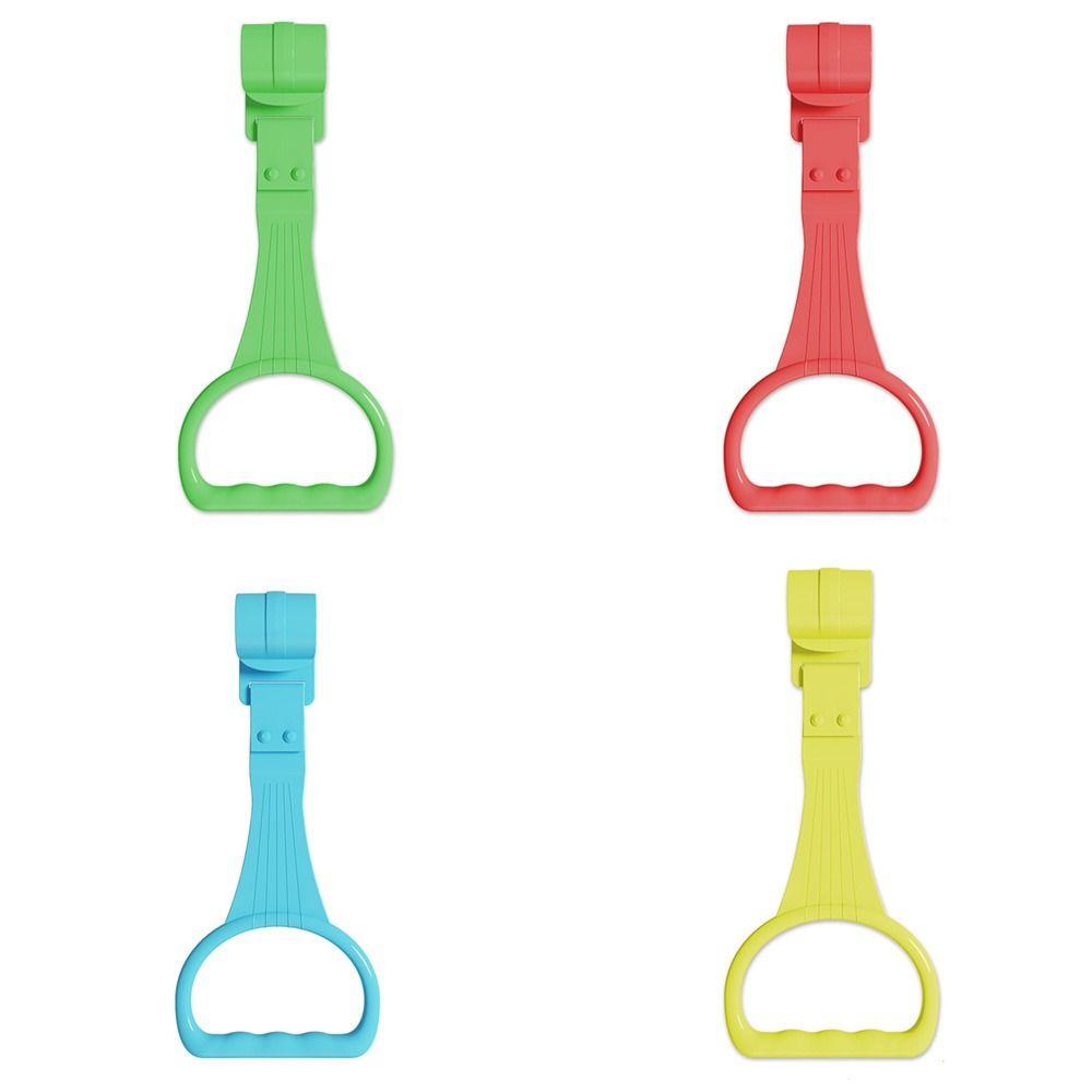 Plastic Baby Pull Ring Solid Color Baby Crib Hooks Cognition Hanging Ring  Baby