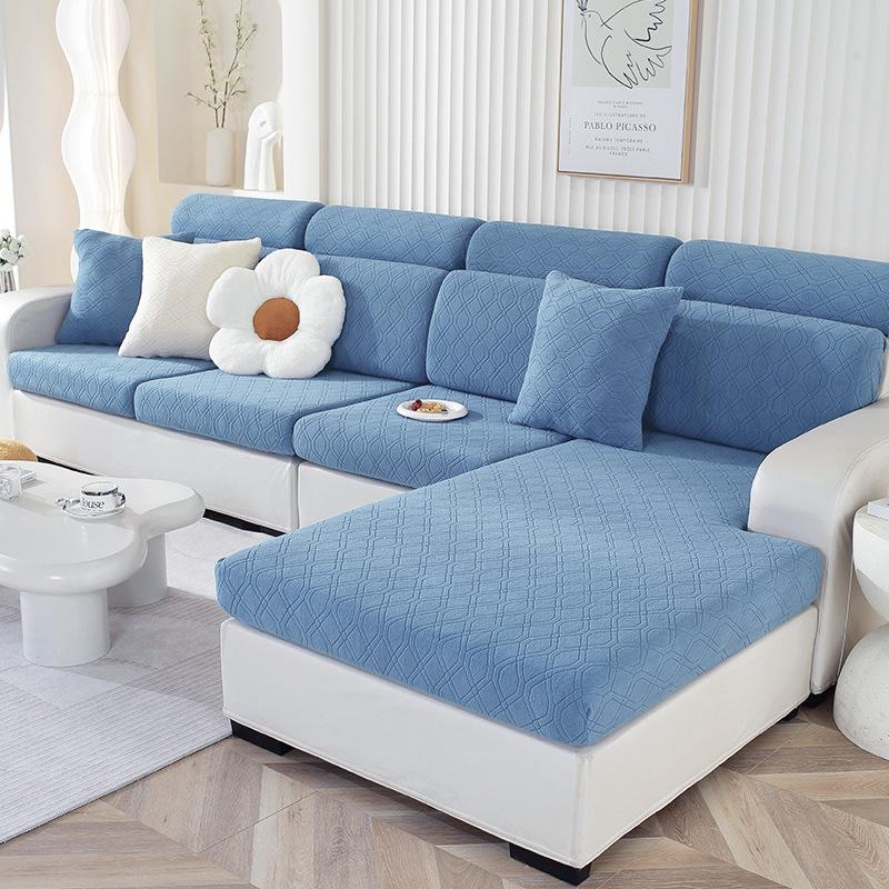 Thickened Elastic Sofa Cover Non-slip Simple Sofa Cover Cover Four Seasons Universal Solid Color Sofa Cushion Cover Full Cover Cloth