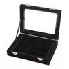 Portable Jewelry Storage Box Earring Ring Necklace Container Jewelry Display Case