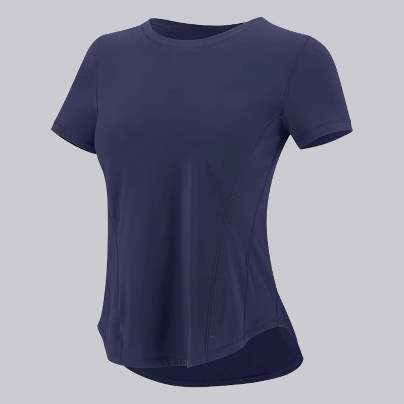 Women s Quick-Dry Fitness T-Shirt: Breathable, Slimming, Short-Sleeve Yoga & Running Wear M