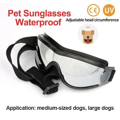 Verstellbare Haustier Hundebrille Sonnenbrille Anti-UV Sonnenbrille Augenschutz Wasserdicht Winddicht Sonnenbrille Haustierbedarf Rosarot