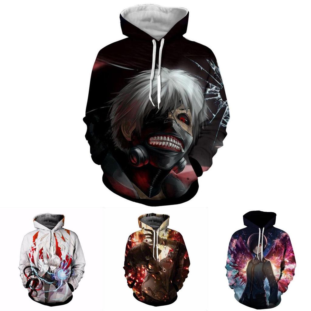 Sweatshirt Tokyo Unisex Ghoul Cosplay Sweater Capuche Sweat Hoodie Pullover