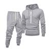 Men's Printed Hooded Sweatshirt And Sweatpants Casual Sports Suit