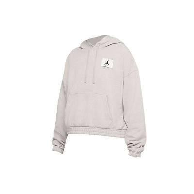 Essentials Casual Sport Knit Hoodie Short Style Sweatshirt Women Tops Coconut-Milk DD6999-113