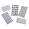 1Sheet 3D Dolls Activity Eyes Black&White Kids Stuffed Animals Plush Eyes Wiggling Moving Eyes