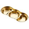 Morona Golden 3-Compartment Stainless Steel Dipping Dish Set