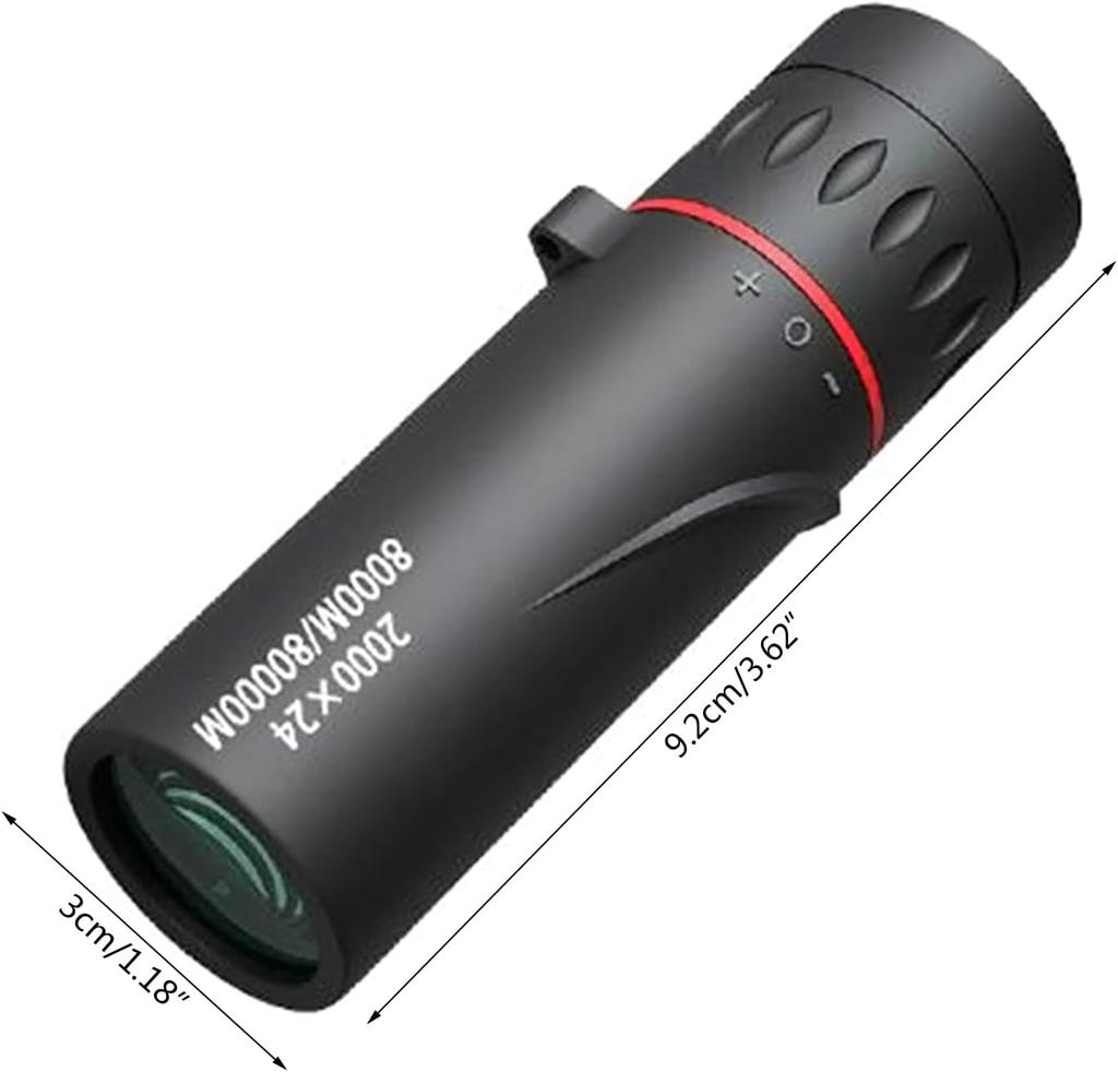 2000x24 HD Monocular Telescope Mini Portable Mobile Phone Telescope Outdoor Camping Hunting Birdwatching Telescopes