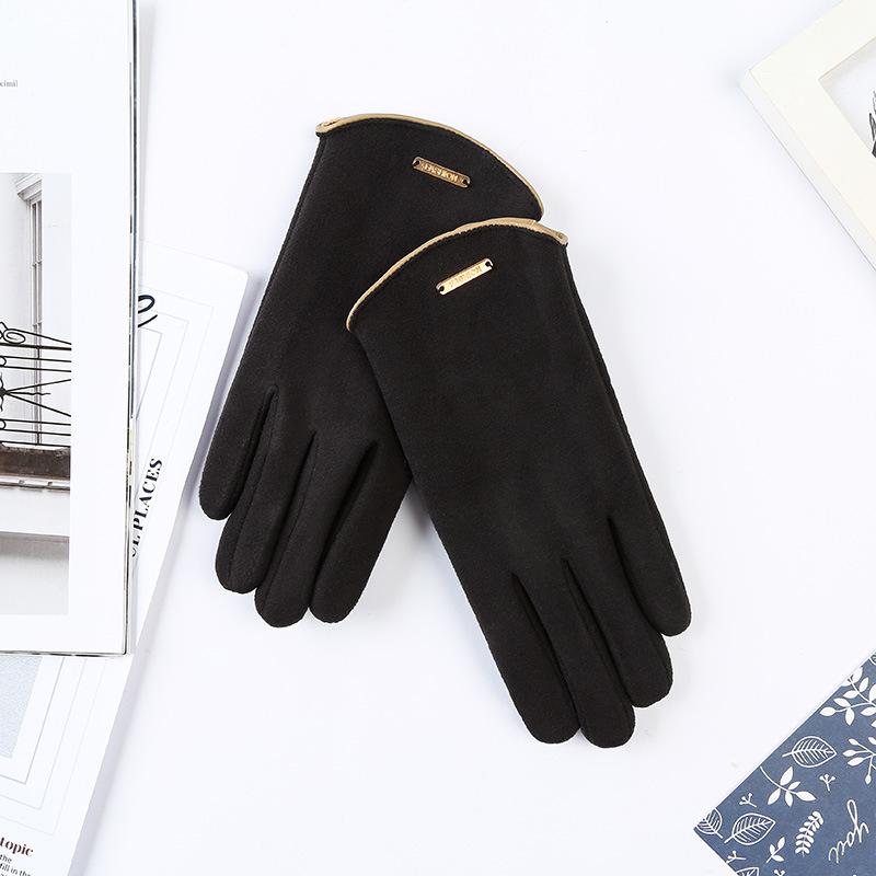 Winter De Fleece Gloves Are Perfect for Women's Shopping and Cycling  They Are Windproof  Fleece and Warm with Finger Flip Touch Screen