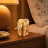 3D Printed Elephant Figurine, One-Piece Molding, Cute Simulated Elephant Model, Desktop Ornament for Home, Bookshelf Decoration