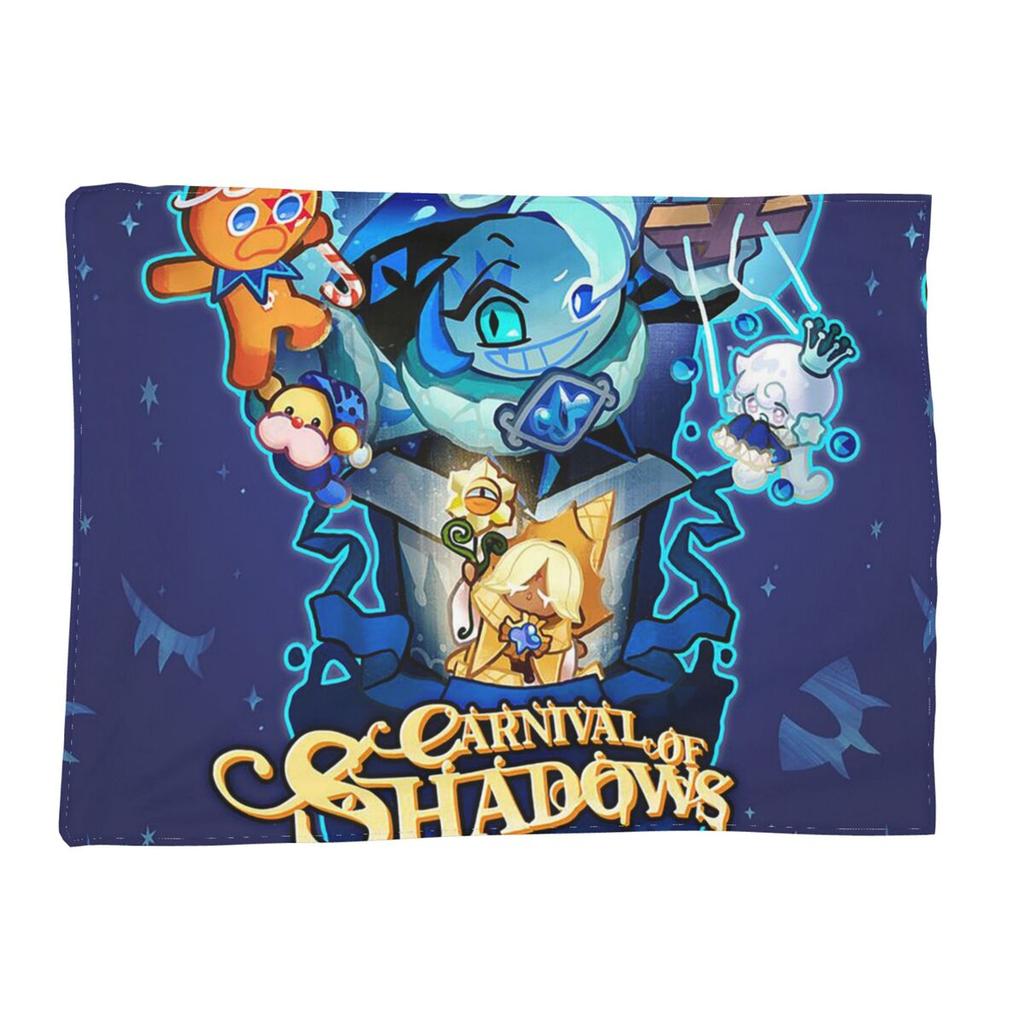 Shadow Milk Cookie Run Kingdom Blankets Soft Warm Flannel Throw Blanket Cover for Bed Living room Picnic Travel Home Couch