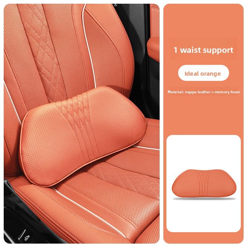 Car SUV Sedan Leather Seat Soft and Comfortable Headrest Pillow for Travel Car Headrest Memory Foam Driving Neck Pillow